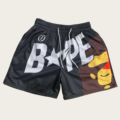 2025 Hot-Selling New Men'S Quick-Drying Sports Shorts Ape Casual Street Mesh Shorts Comfortable Casual Sports Y2K Street Shorts
